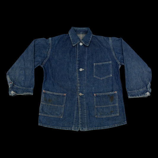 Vintage 1920s 1930s Denim Chore Jacket Unbranded
