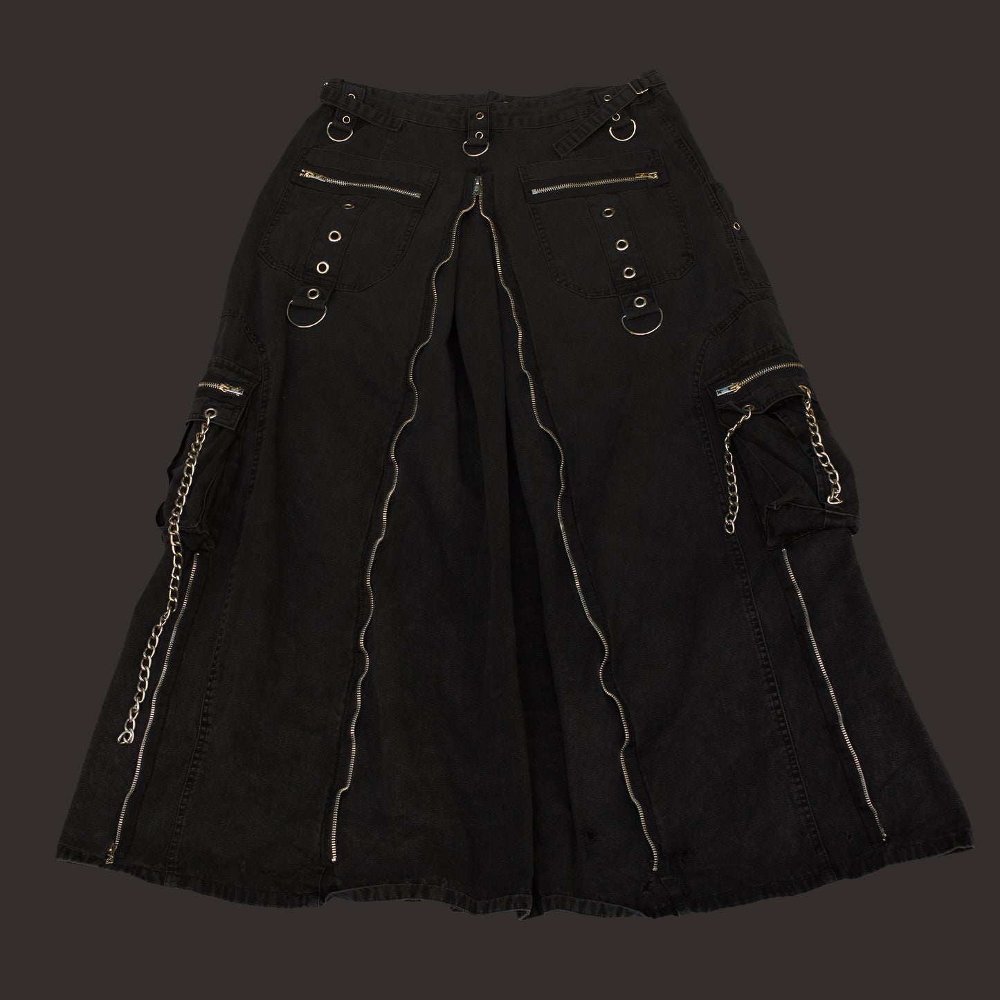 Vintage Y2K Black Tripp Maxi Skirt