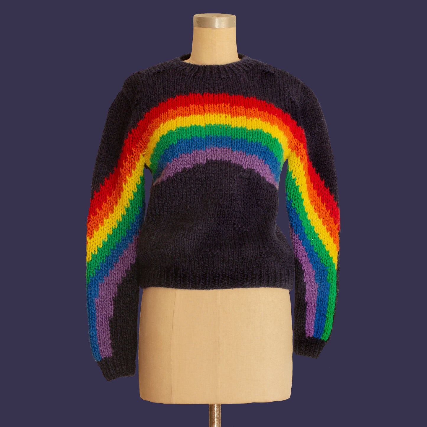 Vintage 1970s Rainbow Sweater