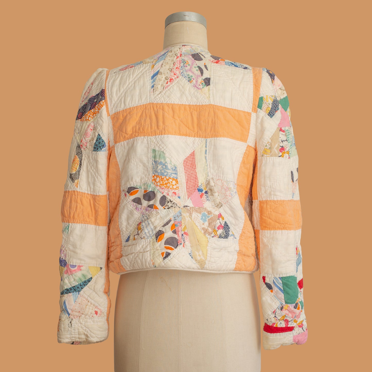 Vintage 1970s Quilt Jacket - 40s Quilt + Style
