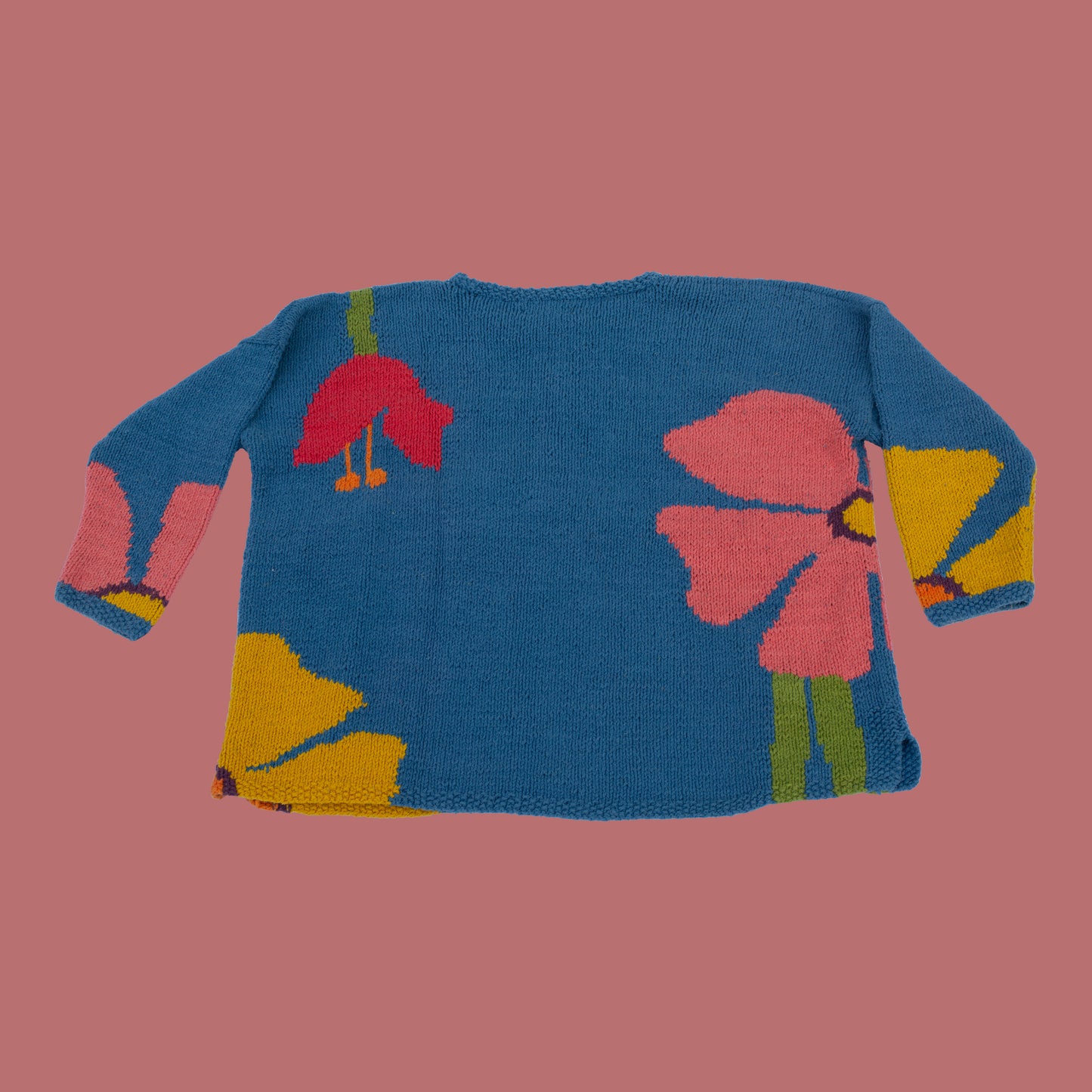 Vintage 1990s Chunky Flower Sweater