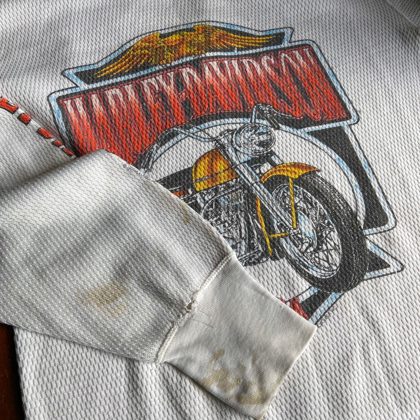 Vintage 1990s Harley Davidson Thermal Tee
